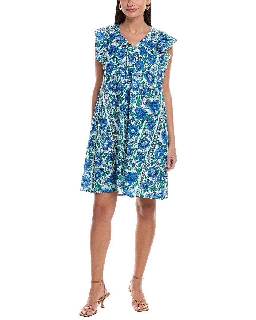 Ro's Garden Parker Mini Dress In Blue