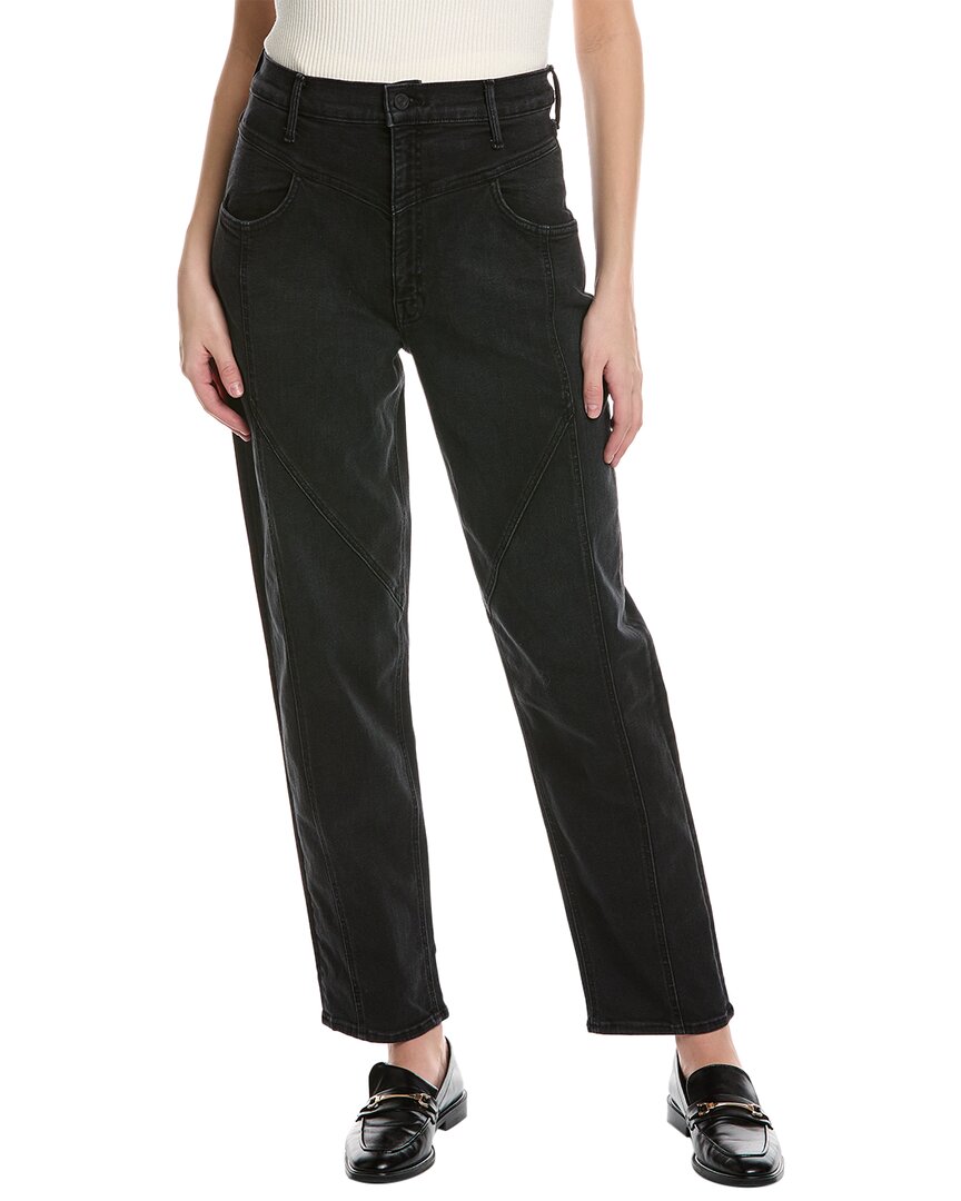 Shop Mother Denim High-waist Pointy Study Nerdy Vroom Straight Jean In Blue