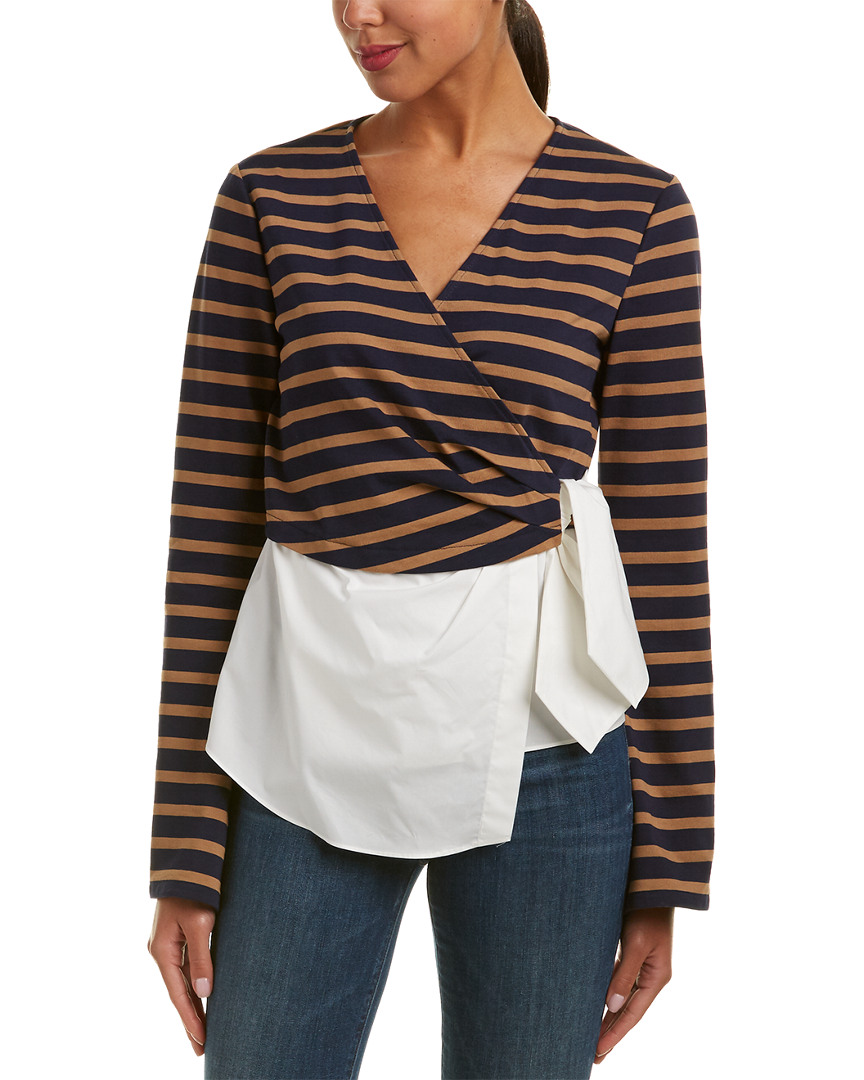 Image of Derek Lam  Crosby Lace-Up Back Blouse