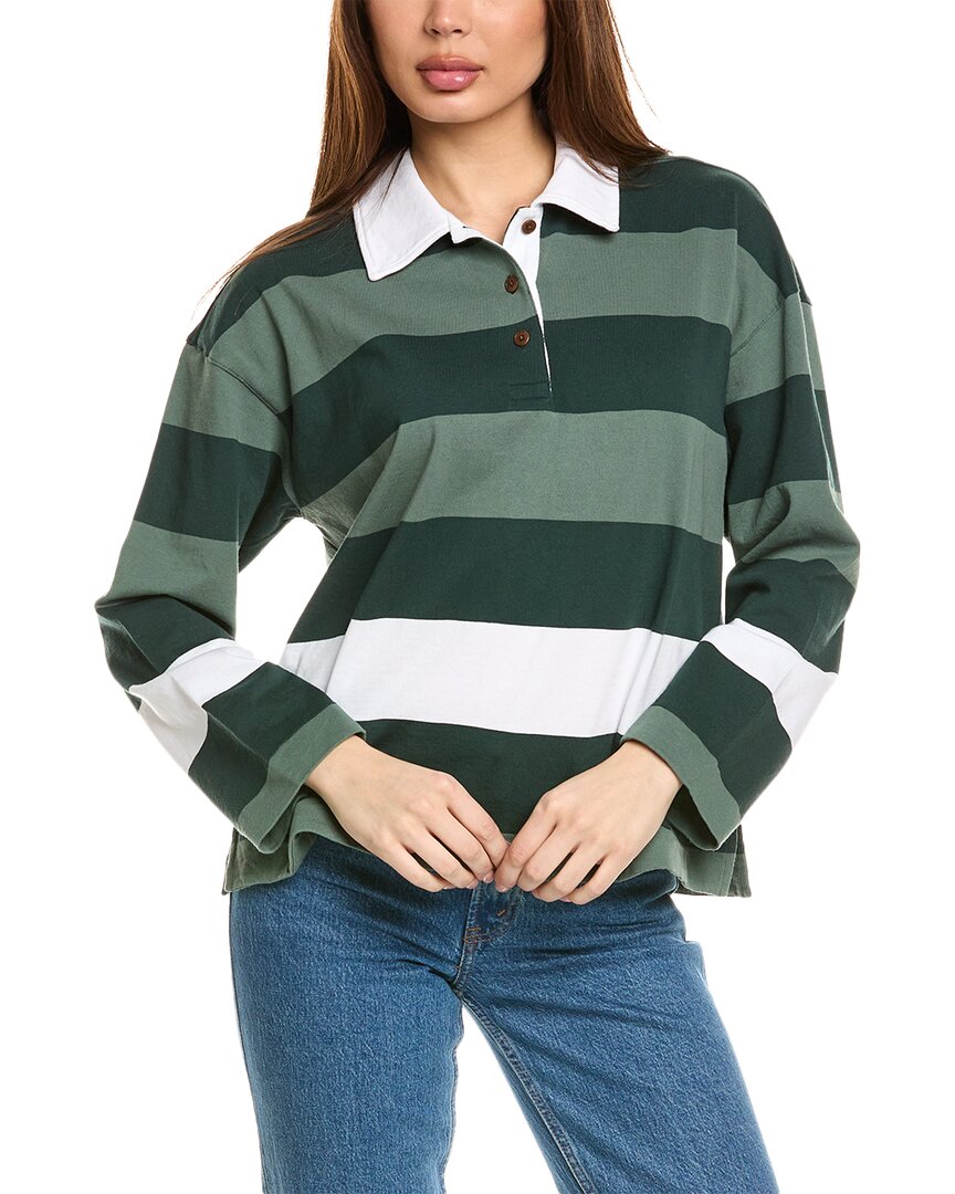 Madewell Hannah Rugby Polo Shirt Women's | eBay