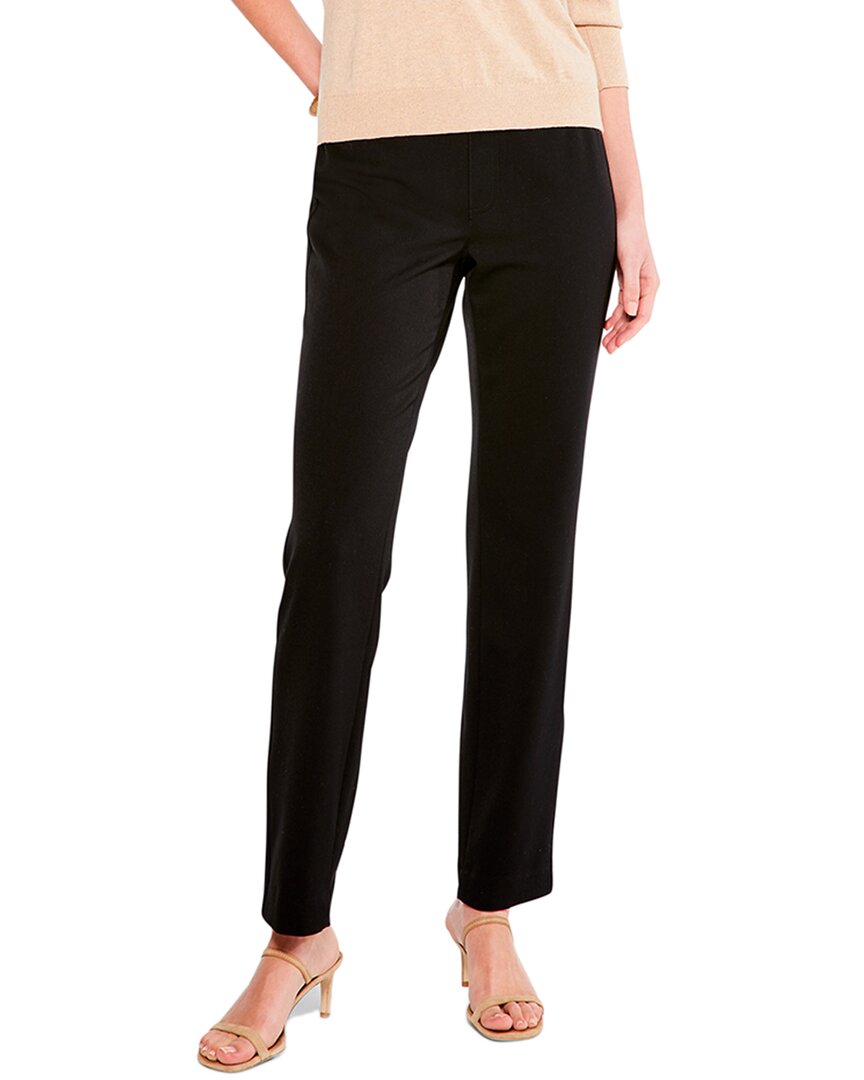 Nic + Zoe Wonderstretch Pocket Straight Leg Pants In Black