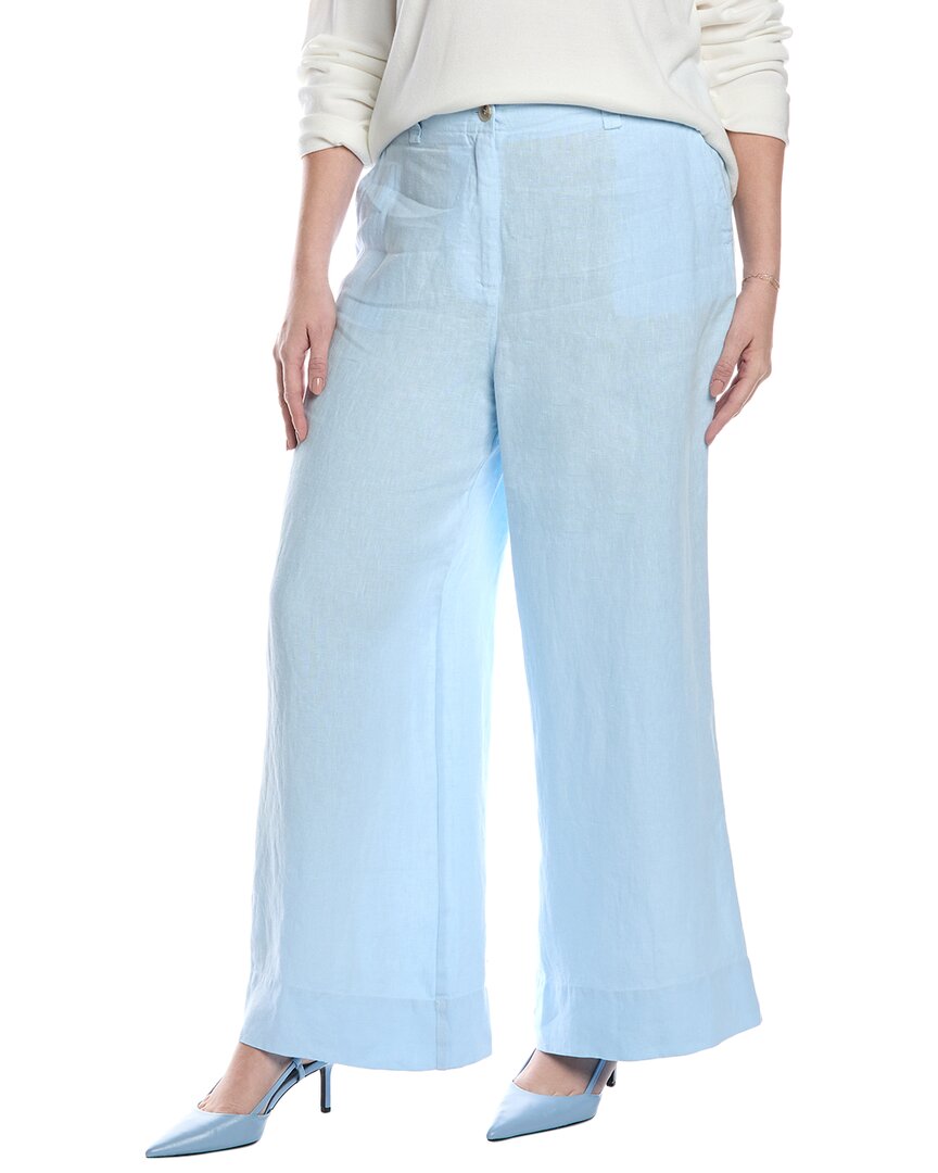 Reiss Demi Linen Trouser In Blue