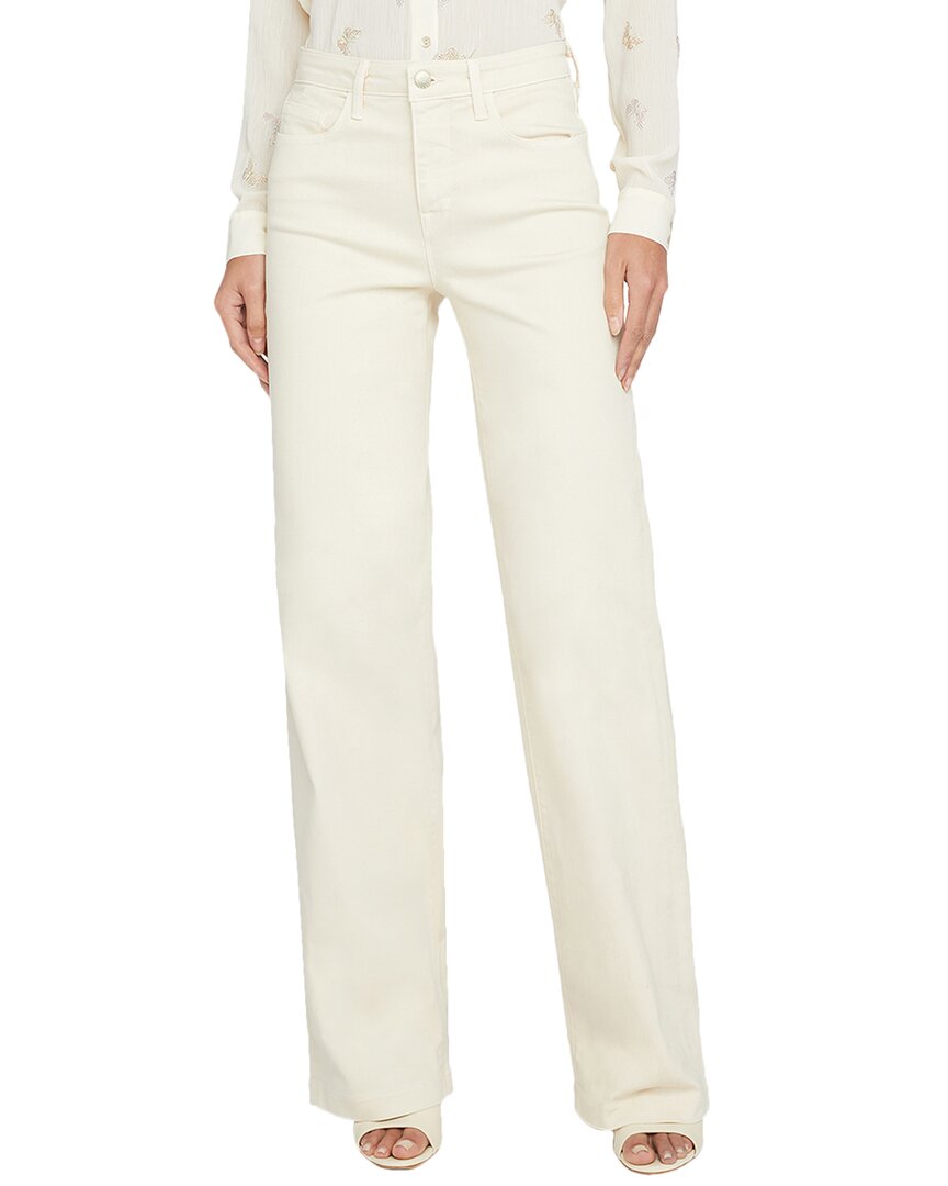 L Agence Ren Metallic Knit Flare Pants