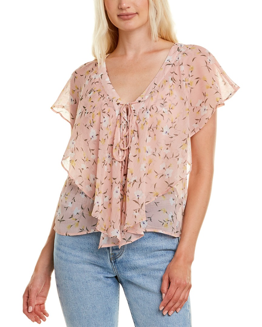 Image of LUMIERE Lace-Up Top