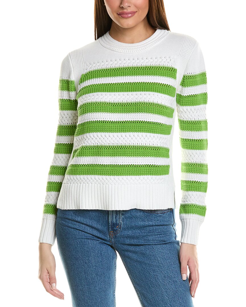 AUTUMN CASHMERE AUTUMN CASHMERE MIXED STITCH SWEATER