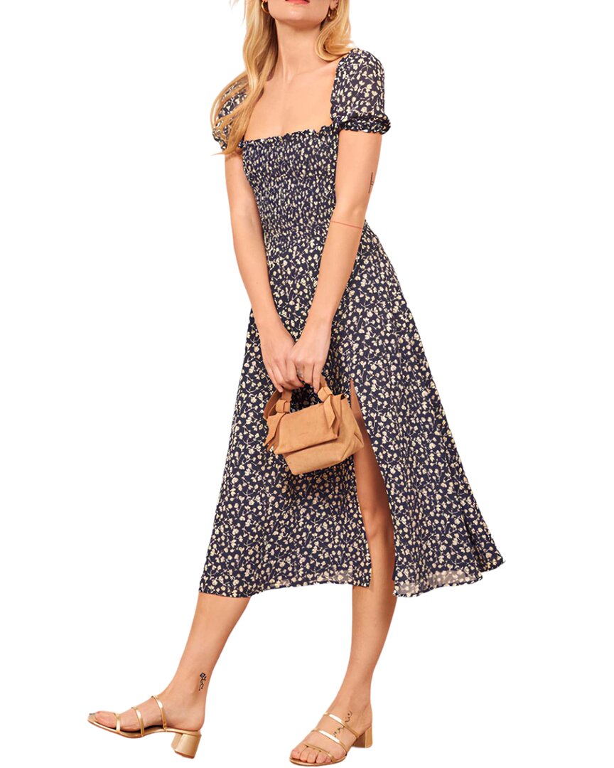 Adele Berto Linen Midi Dress