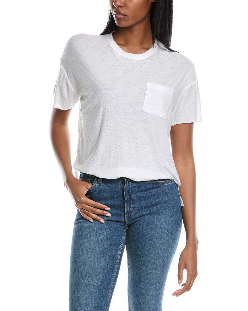 Shop James Perse Pocket T-shirt In White