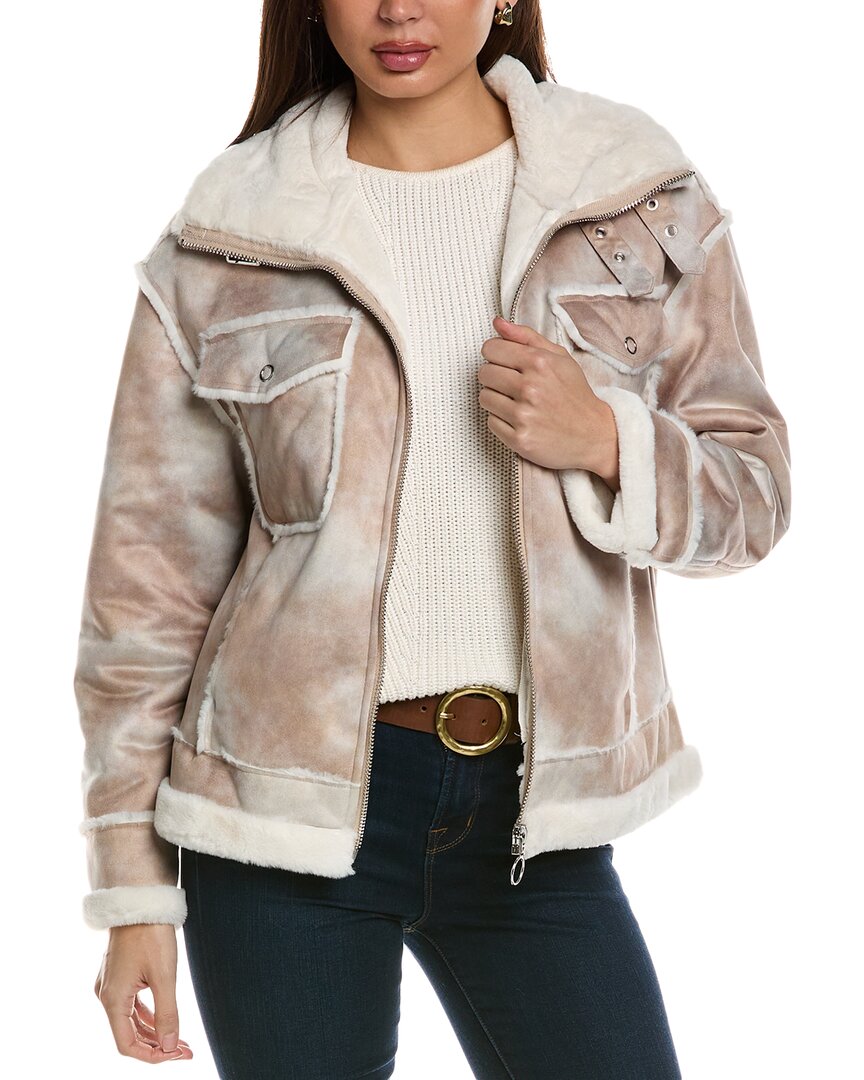 Nvlt Biker Jacket In Brown