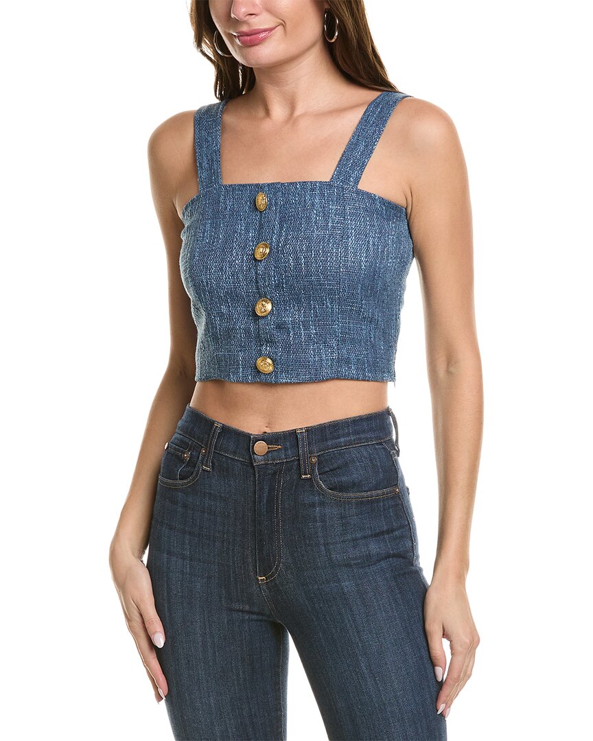 Bishop + Young Sleeveless Parker Tweed Top