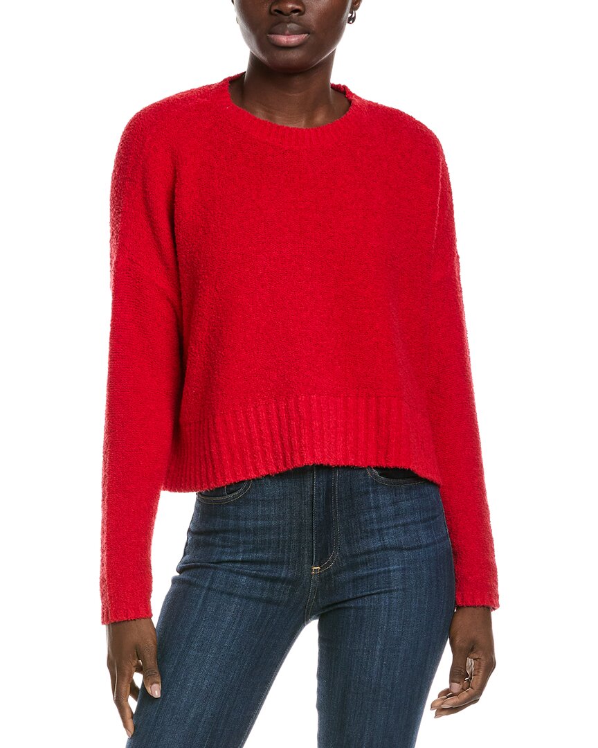 Eileen Fisher Terry Loop Cashmere-blend Sweater In Red