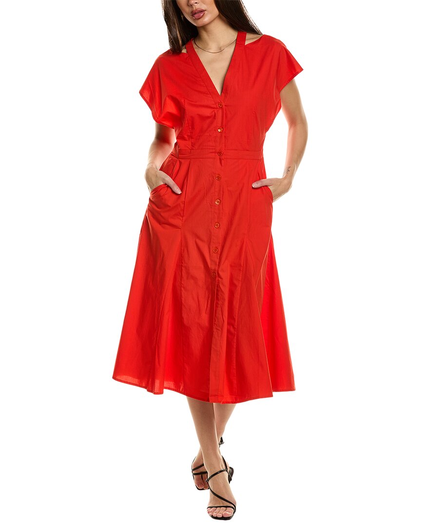 Shop Equipment Doriane Shirtdress In Red