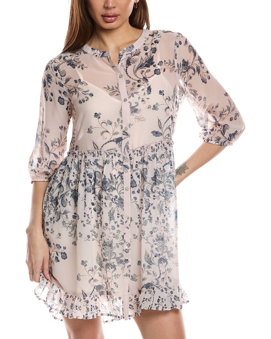 Lovestitch Babydoll Mini Dress In Purple