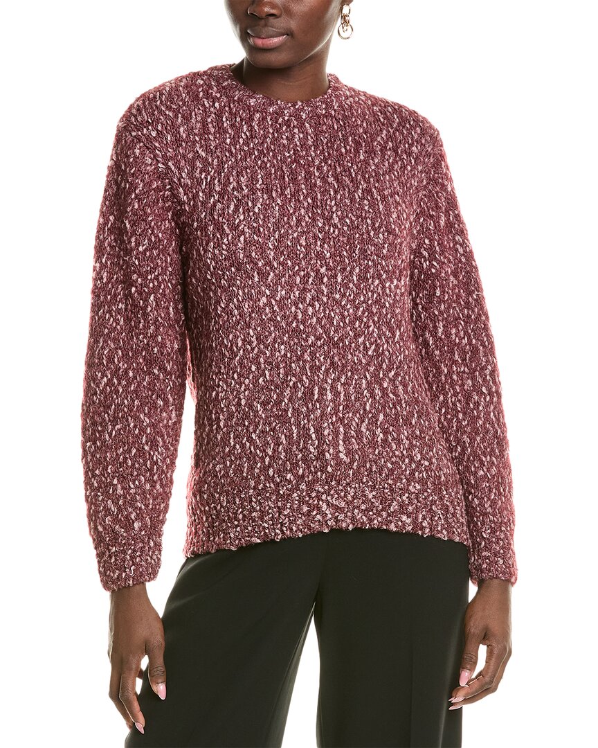 Lafayette 148 New York Blouson Sleeve Donegal Mohair & Wool-blend Sweater
