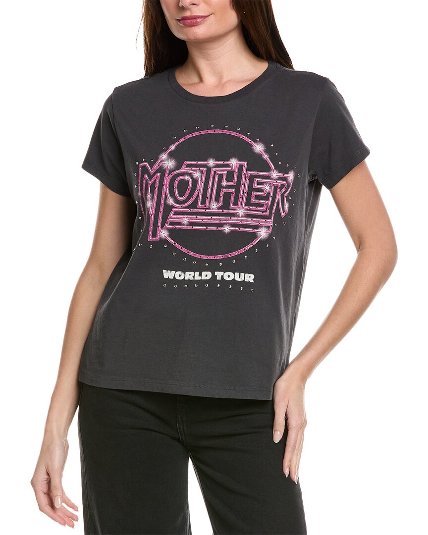 Shop Mother The Boxy Goodie Goodie T-shirt In Black