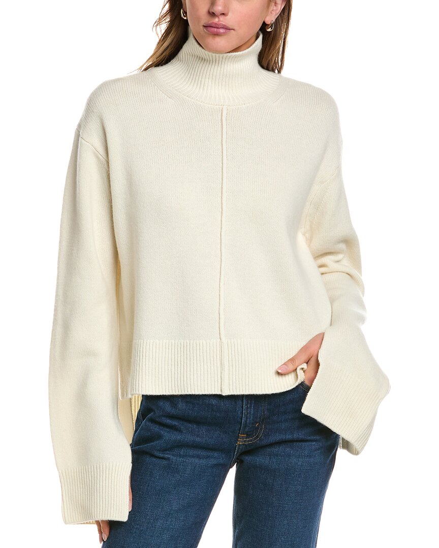 Femme Society Wool & Cashmere-blend Cardigan In Blue