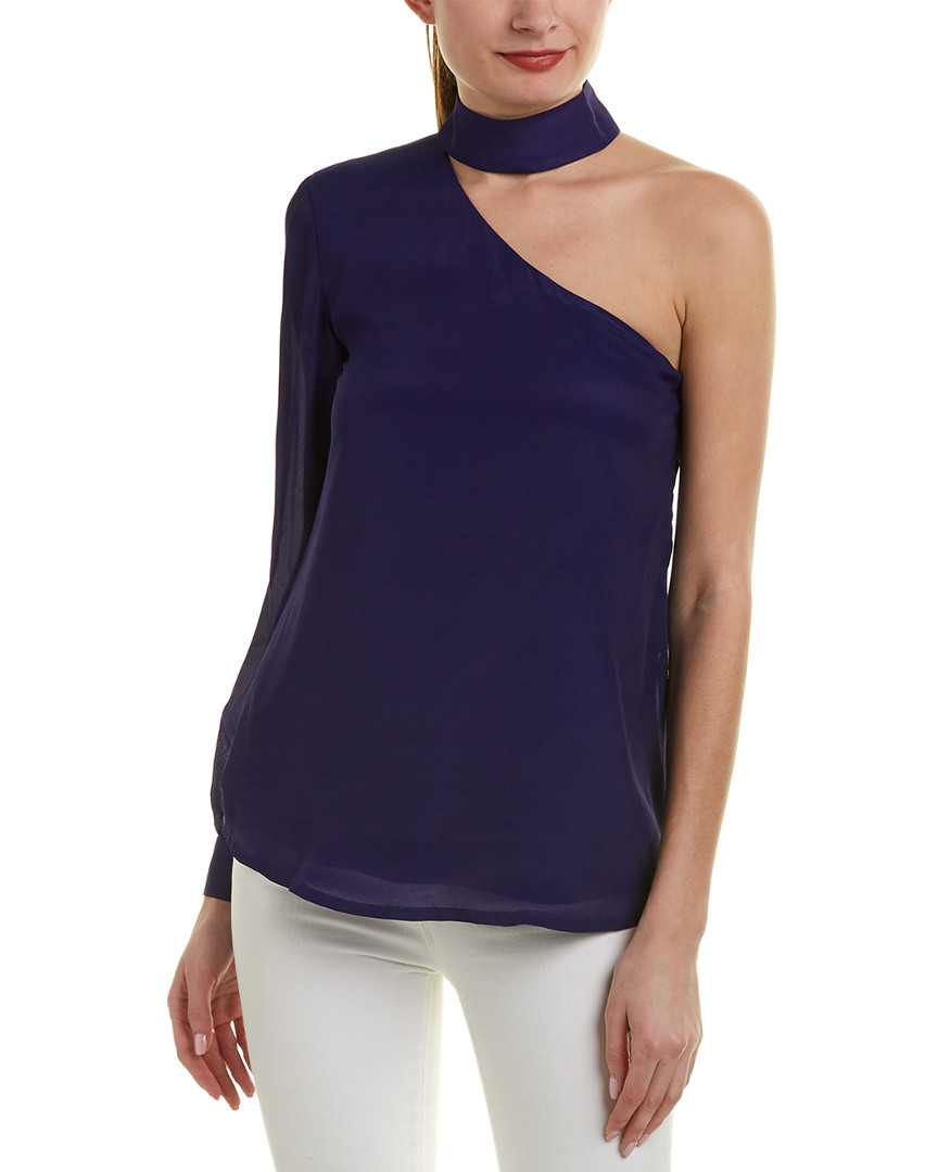 Image of Karina Grimaldi Tanya Silk-Blend Top