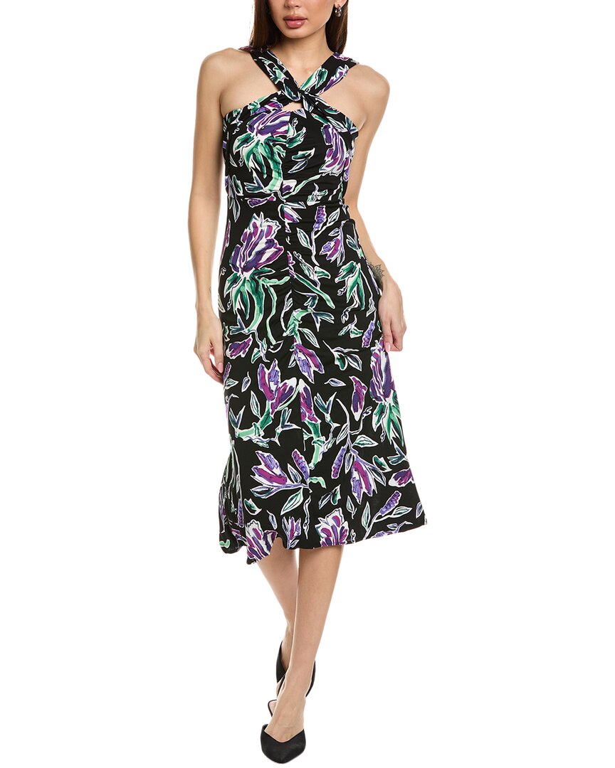 Shop Diane Von Furstenberg Neely Midi Dress In Black