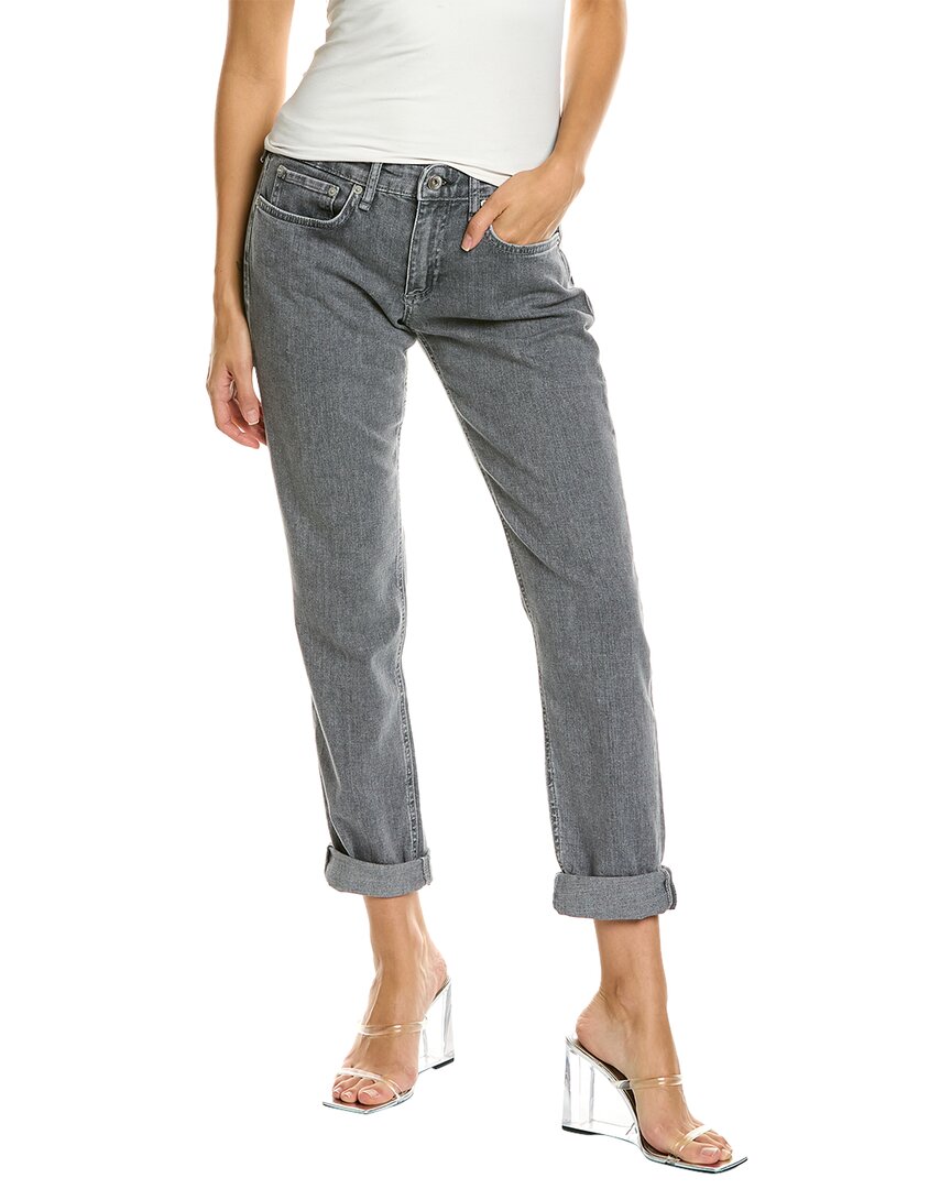 Rag & Bone Dre Colby Low-rise Slim Boyfriend Jean In Black | ModeSens