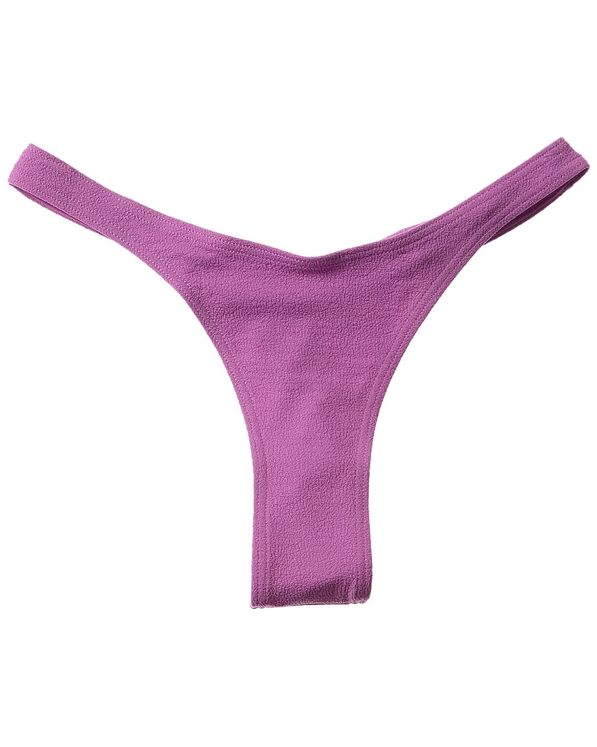Shop Matteau Nineties Brazilian Bikini Bottom In Purple