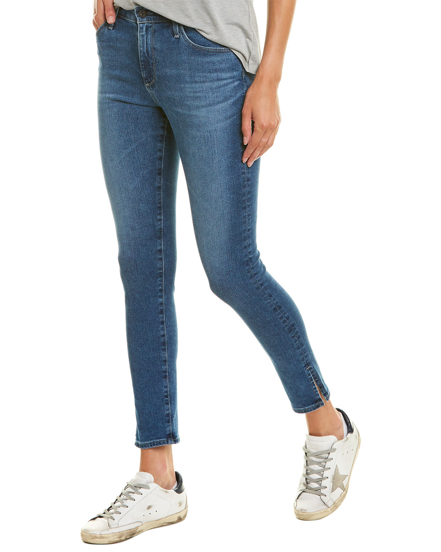 Image of AG Jeans The Farrah Crystal Clarity High-Rise Skinny Ankle Cut