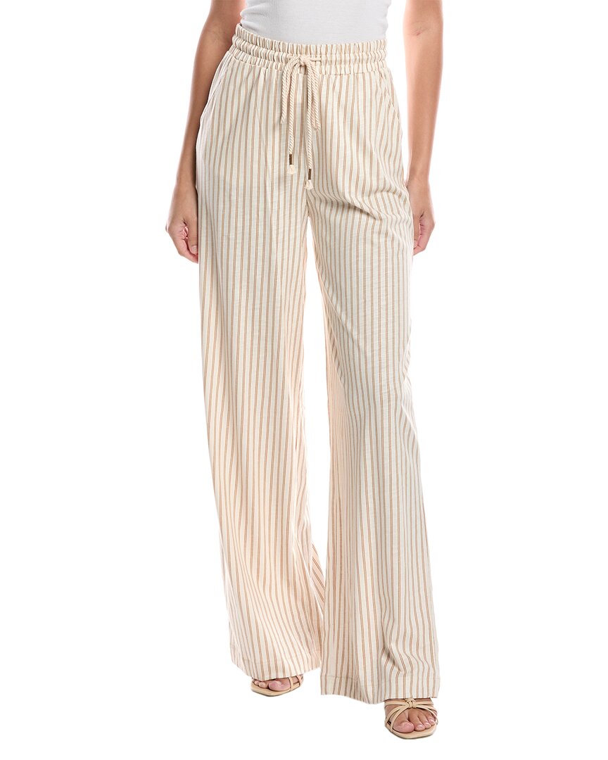 Grey State Drawstring Pant In Brown