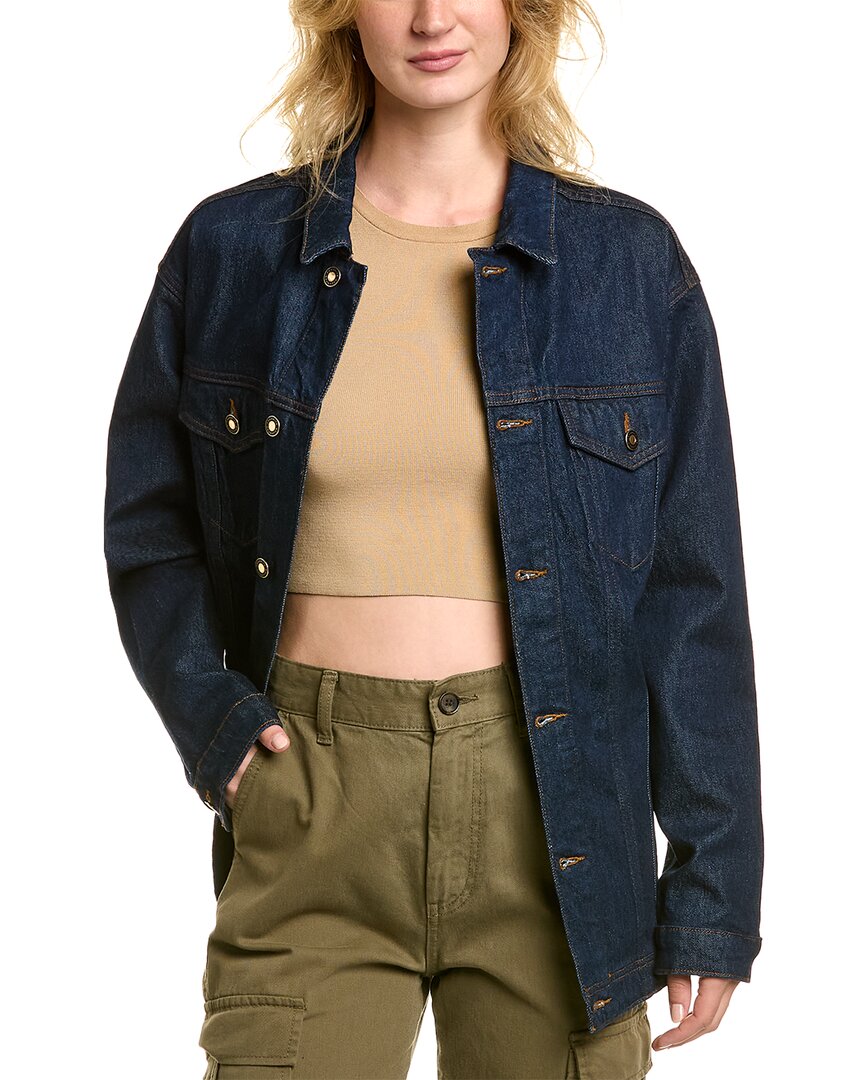 Favorite Daughter The Jane Trench Coat In Blue
