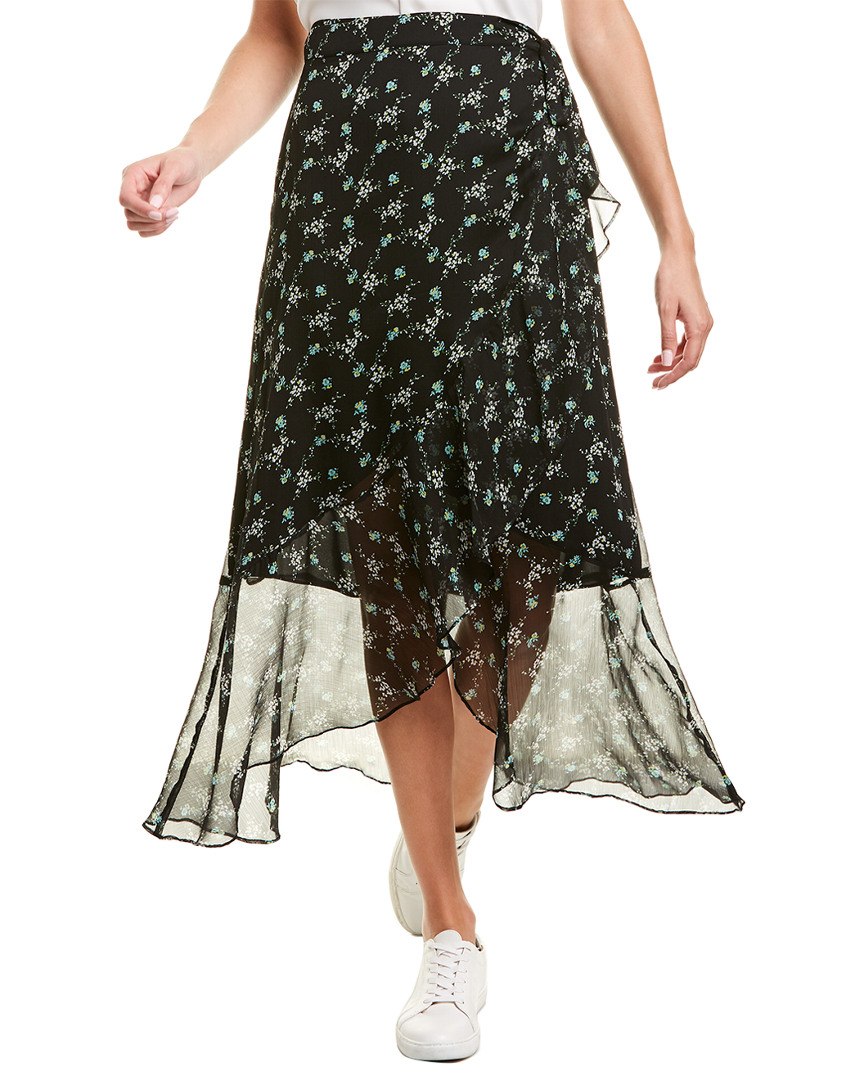 Image of Vince Camuto Ruffled Bouquet Midi Skirt