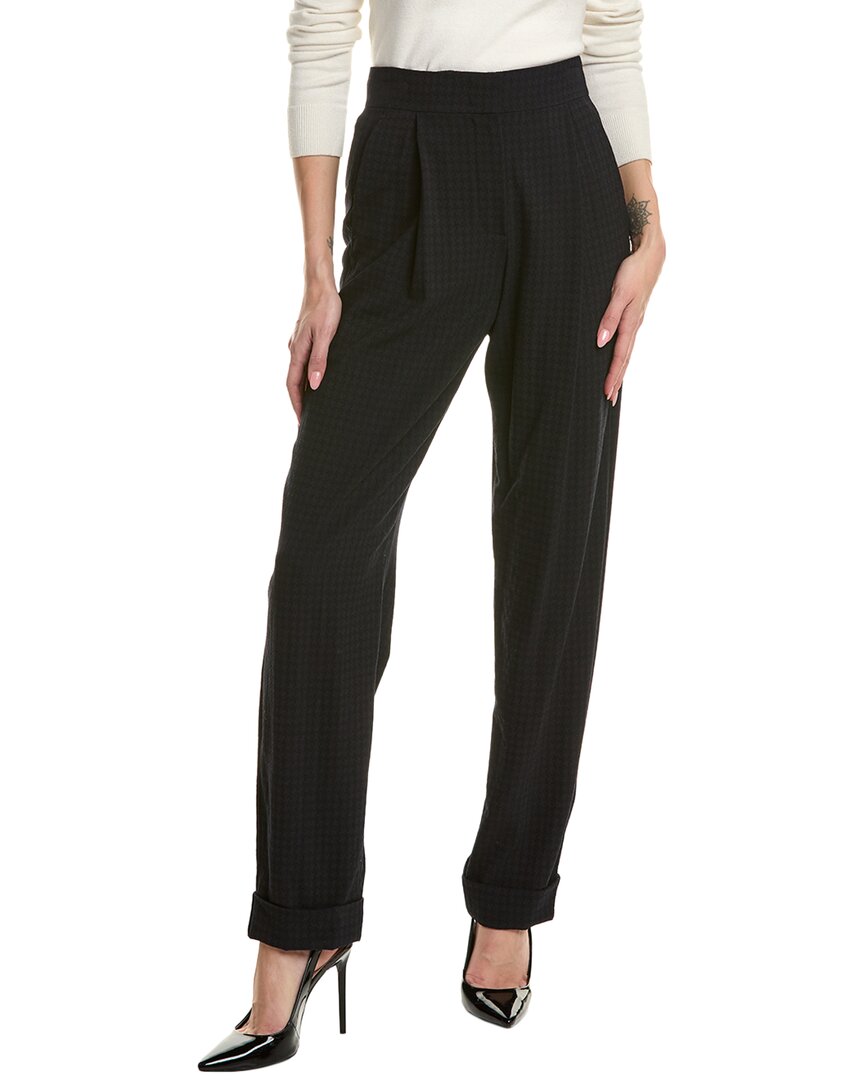 Shop Emporio Armani Wool-blend Trouser In Blue