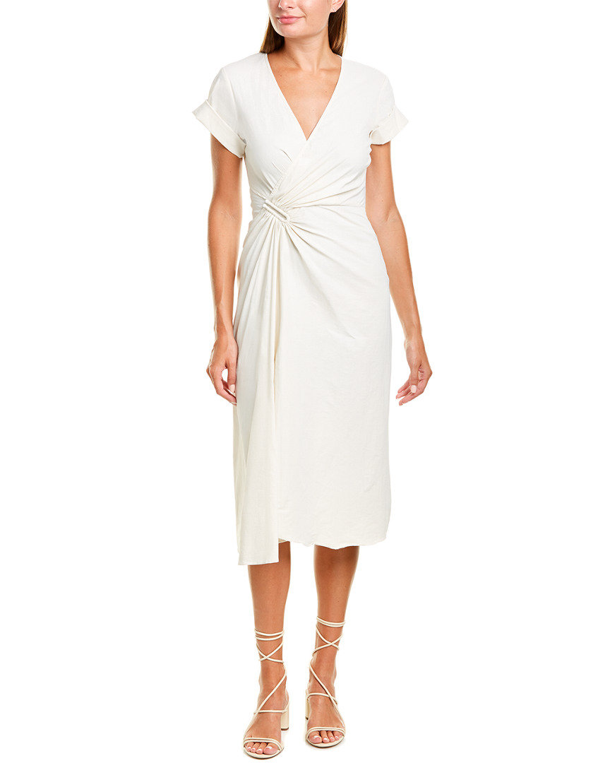 Image of A.L.C. Edie Linen-Blend Midi Dress