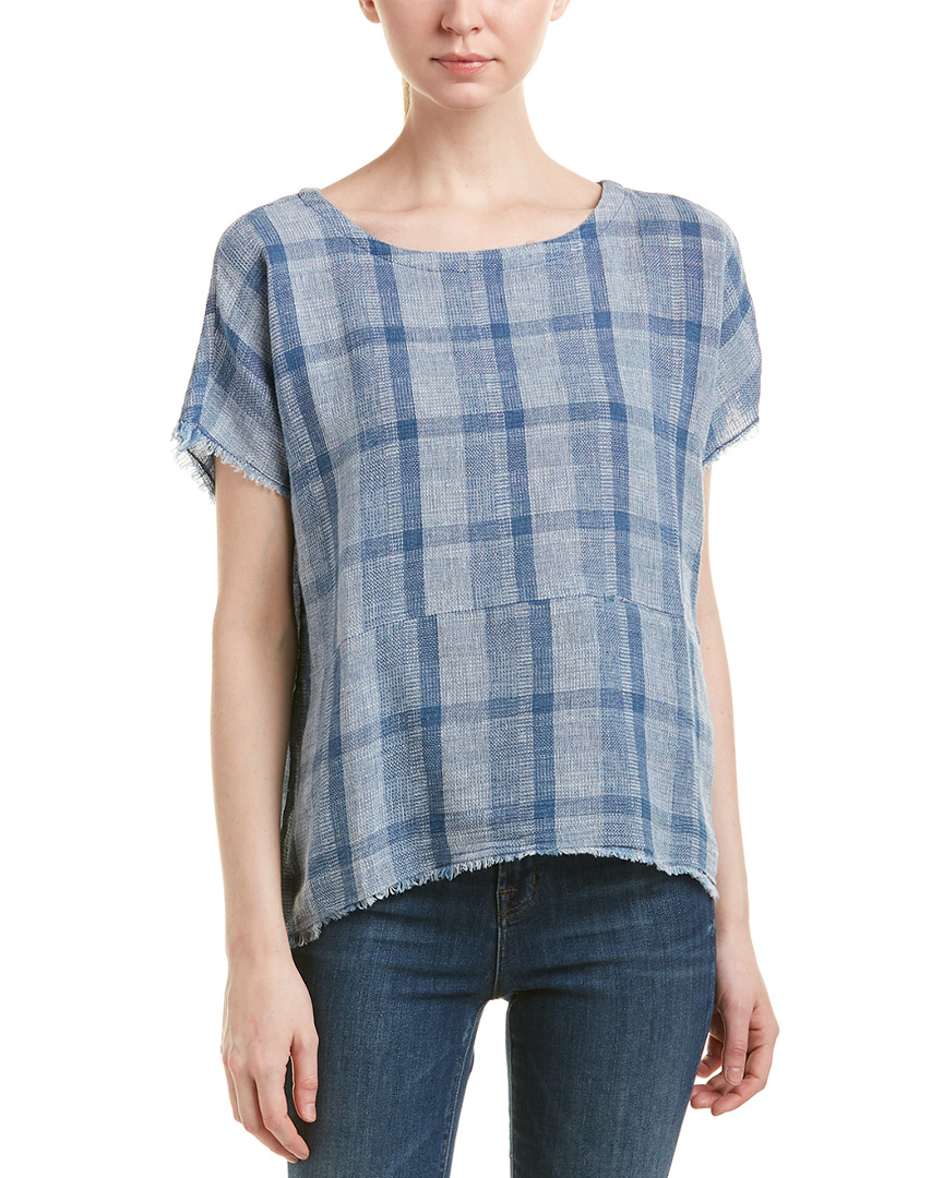 Image of Current/Elliott The Hidden Pocket Linen-Blend Top