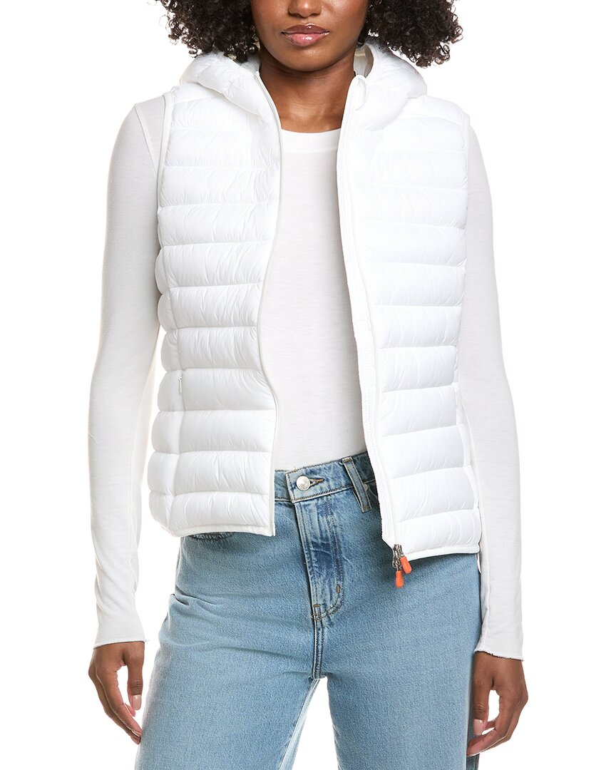 Save The Duck Milena Hooded Vest In White