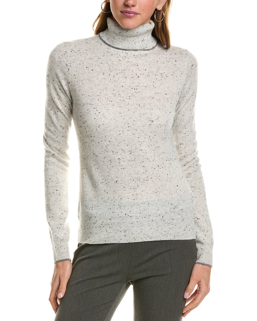 Incashmere Turtleneck Cashmere Sweater In Grey