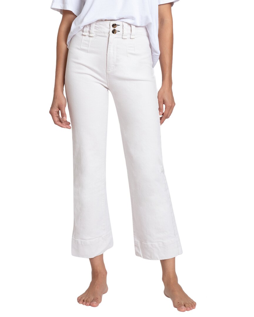 Shop Askk Ny Winter White Cord Mid Rise Straight Jean