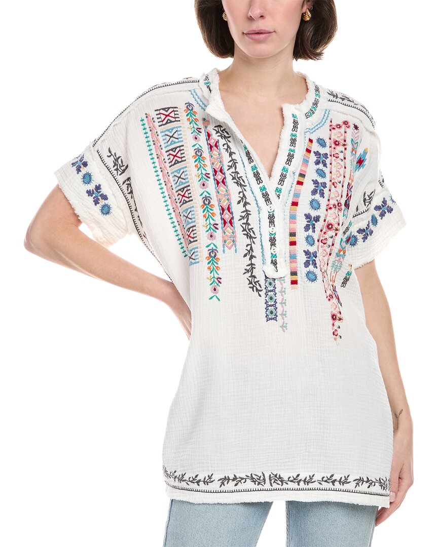 Johnny Was Radlie Blouse In White