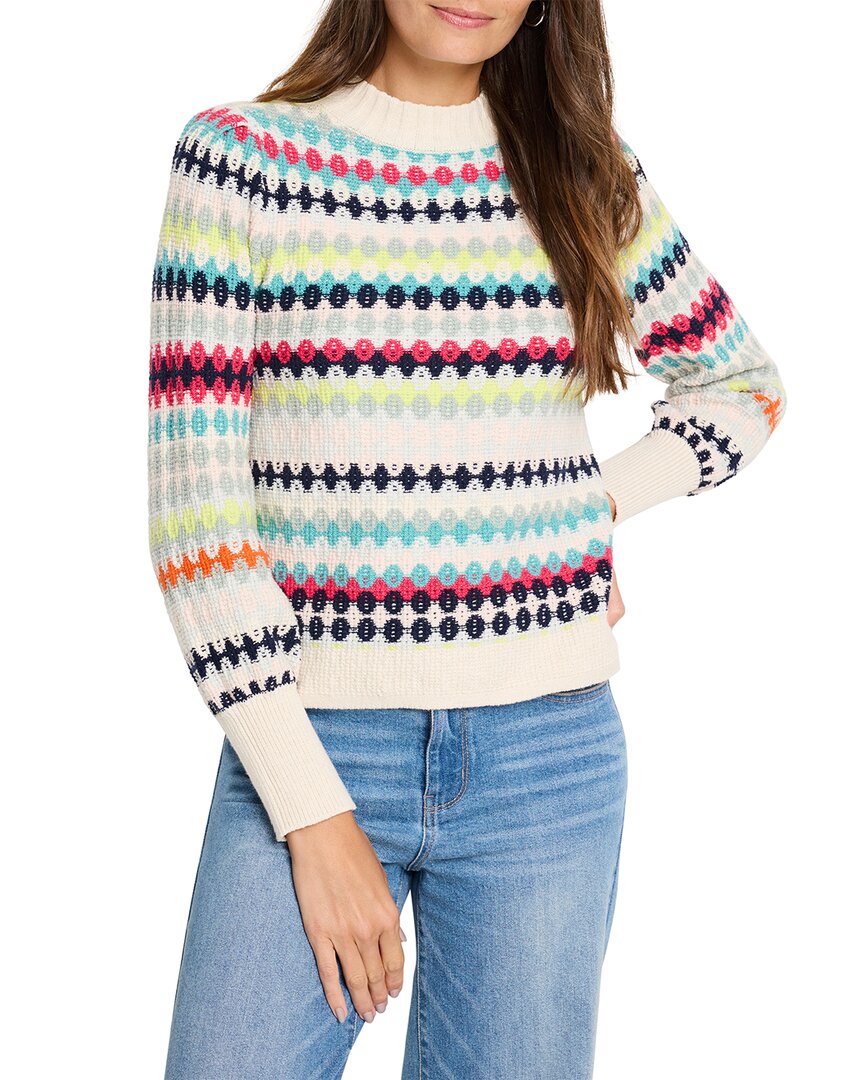 NIC + ZOE NIC + ZOE PATTERN WAFFLE STITCH SWEATER