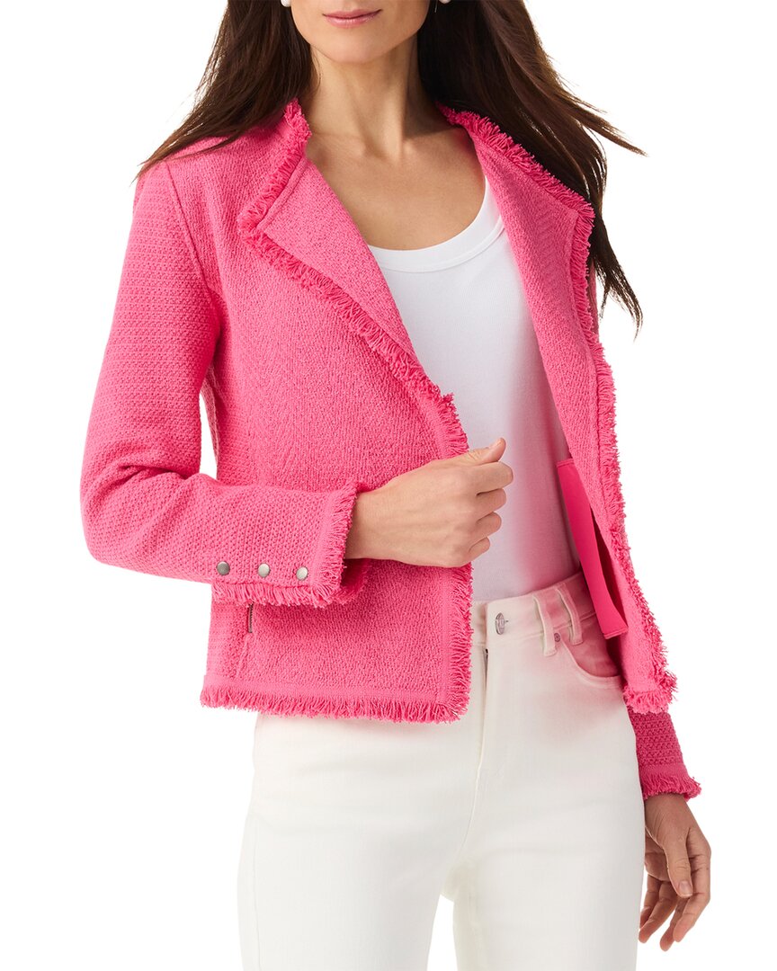 Nic + Zoe Nic+zoe Fringe Mix Knit Jacket