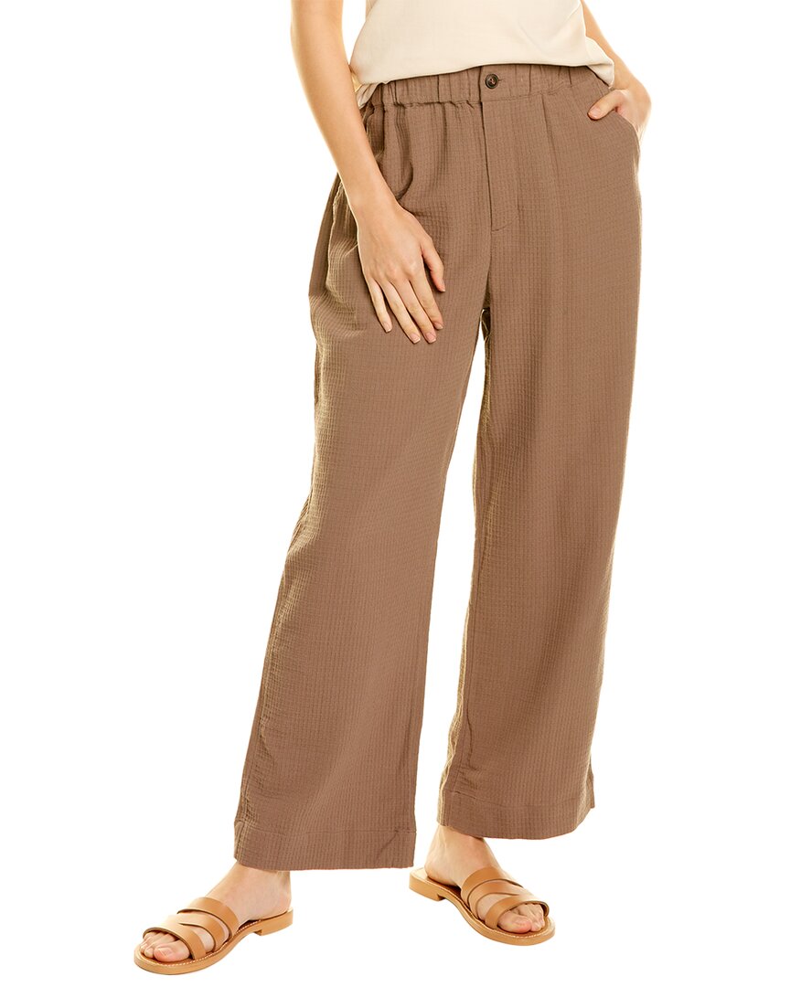 MADEWELL WAFFLE PULL-ON HIGH-RISE STRAIGHT PANT
