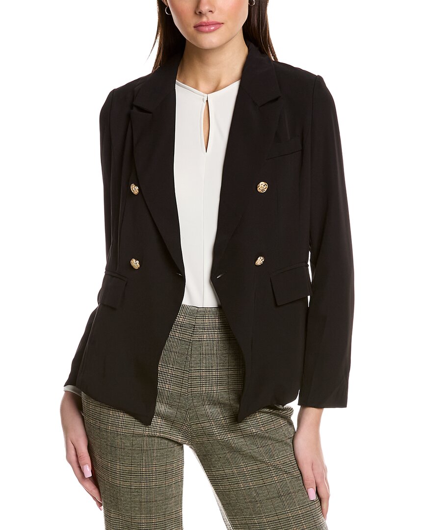 Gracia Double-breasted Jacket In Black