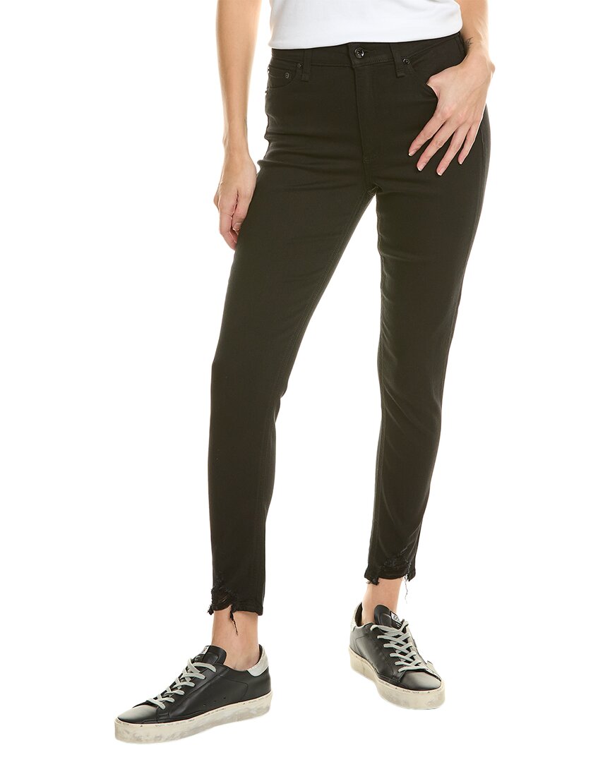 Shop Rag & Bone Nina High-rise Black Ankle Skinny Jean