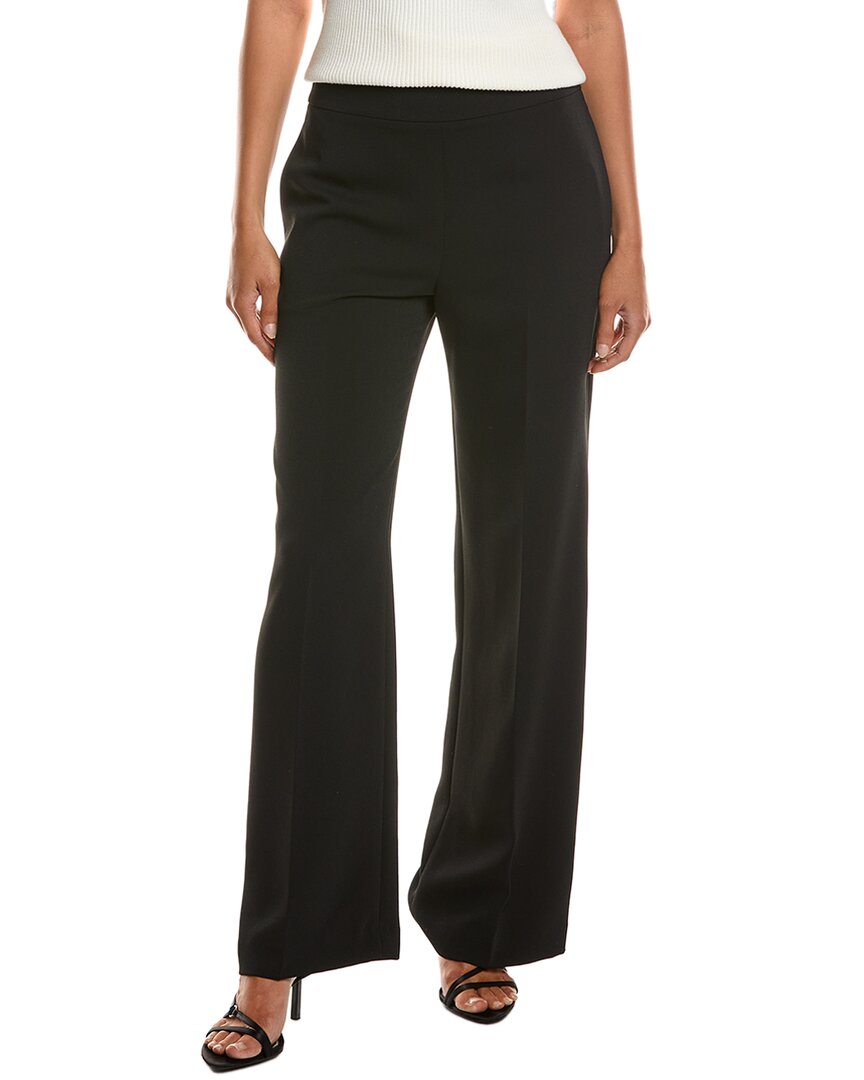 Milly Natia Crepe Pant In Black