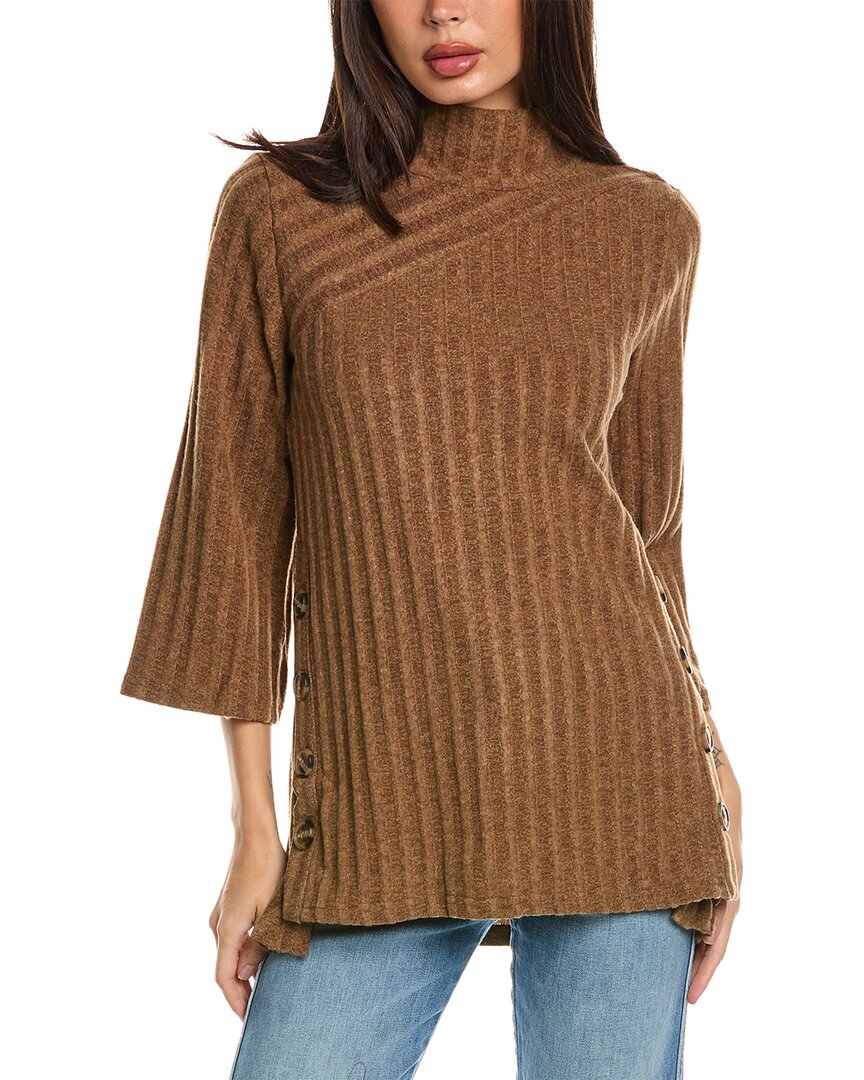 Shop Rain Tunic Sweater In Brown