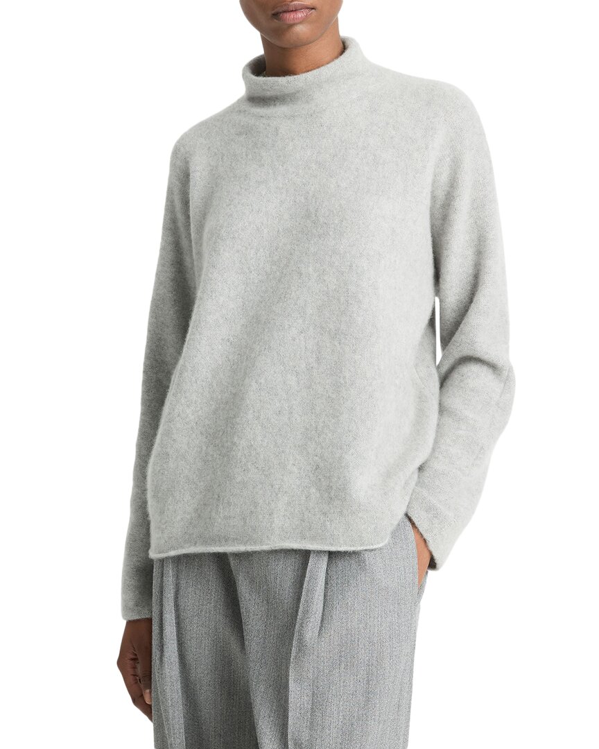 Vince Cashmere Turtleneck Sweater In Gray