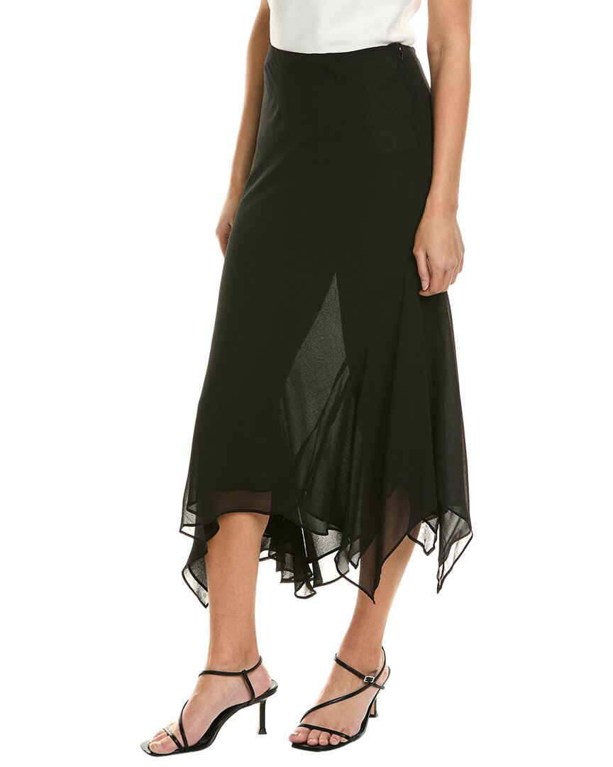 Shop Bardot Suki Georgette Midi Skirt In Black