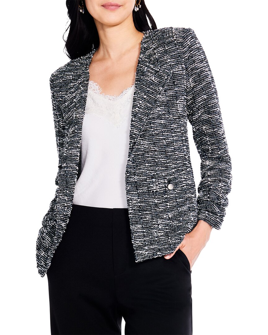 Nic + Zoe Starry Sky Knit Jacket In Black Multi