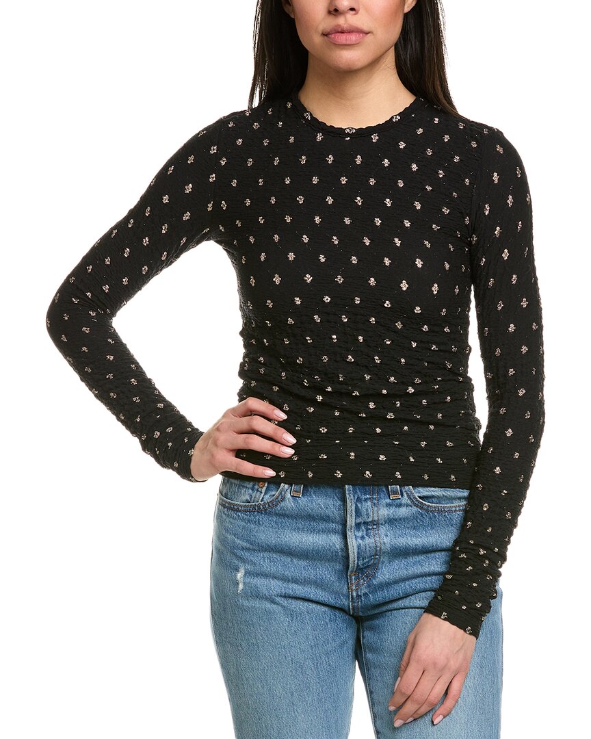 FRAME FRAME DENIM PUCKERED STRETCH TOP
