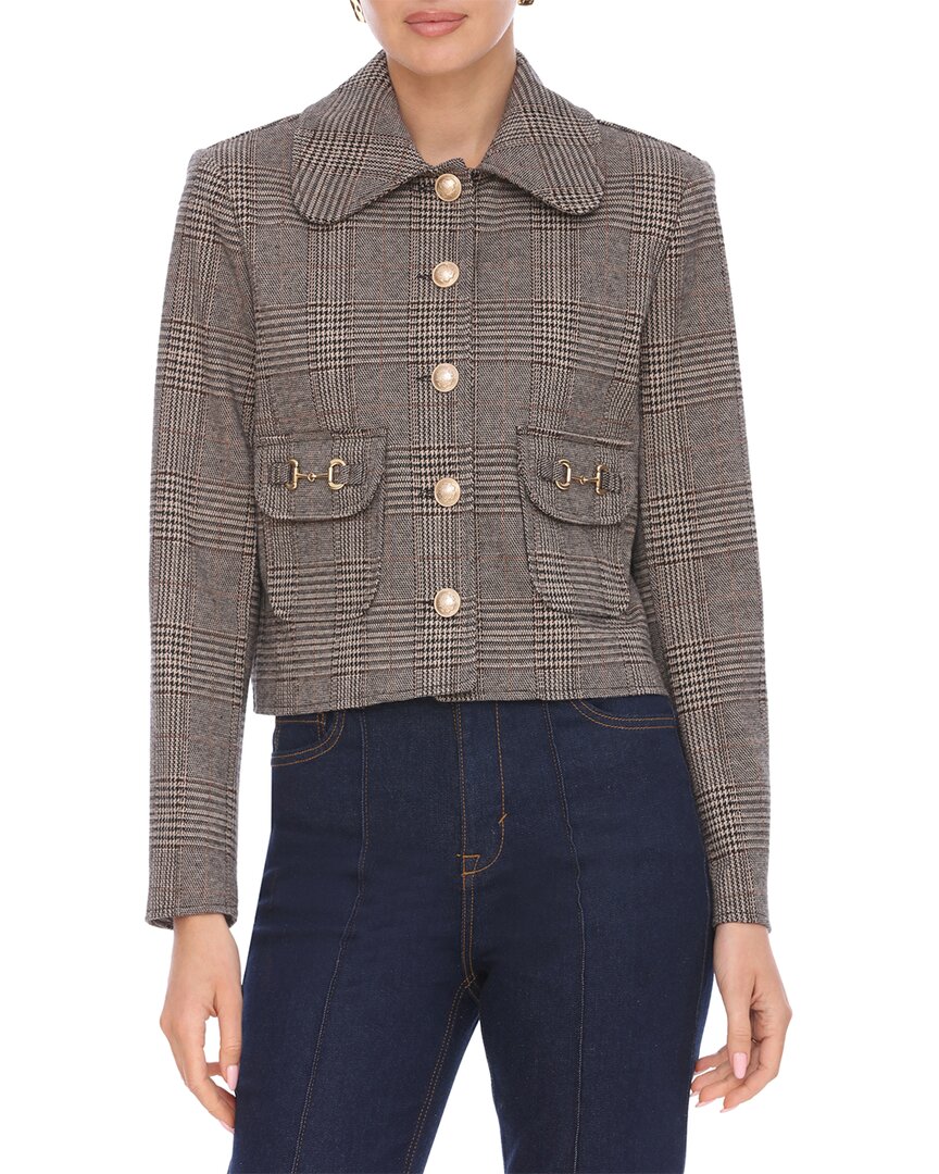 Bagatelle Jacquard Jacket In Neutral