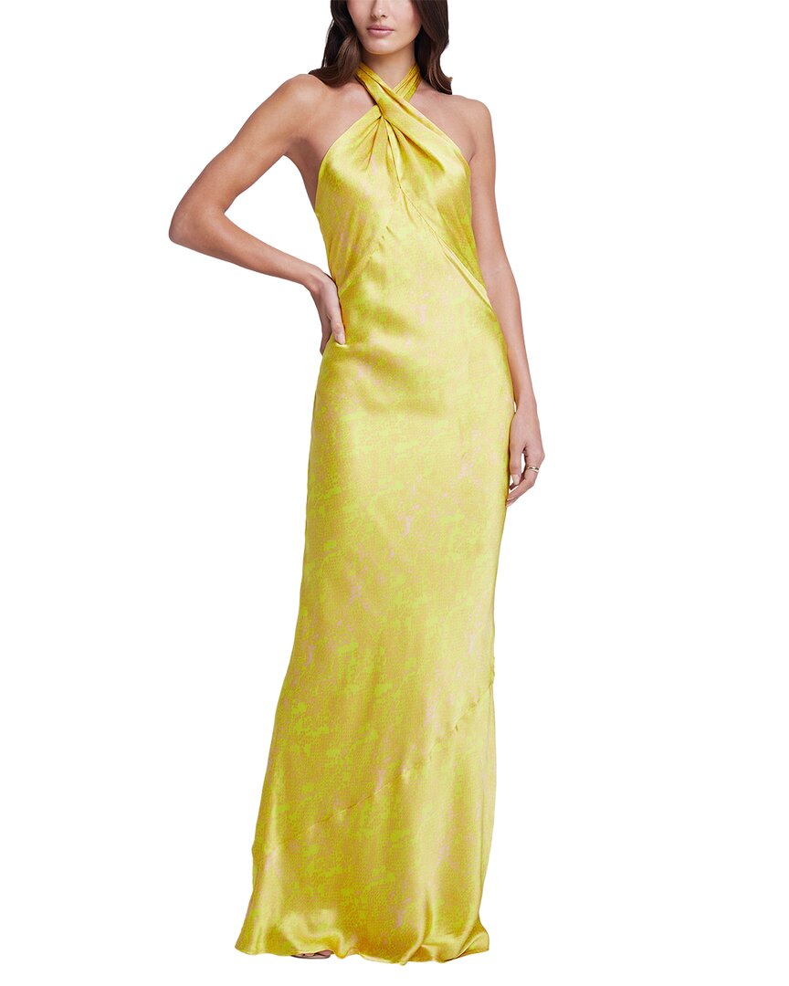Shop L Agence L'agence Estee Twist Neckline Silk Dress