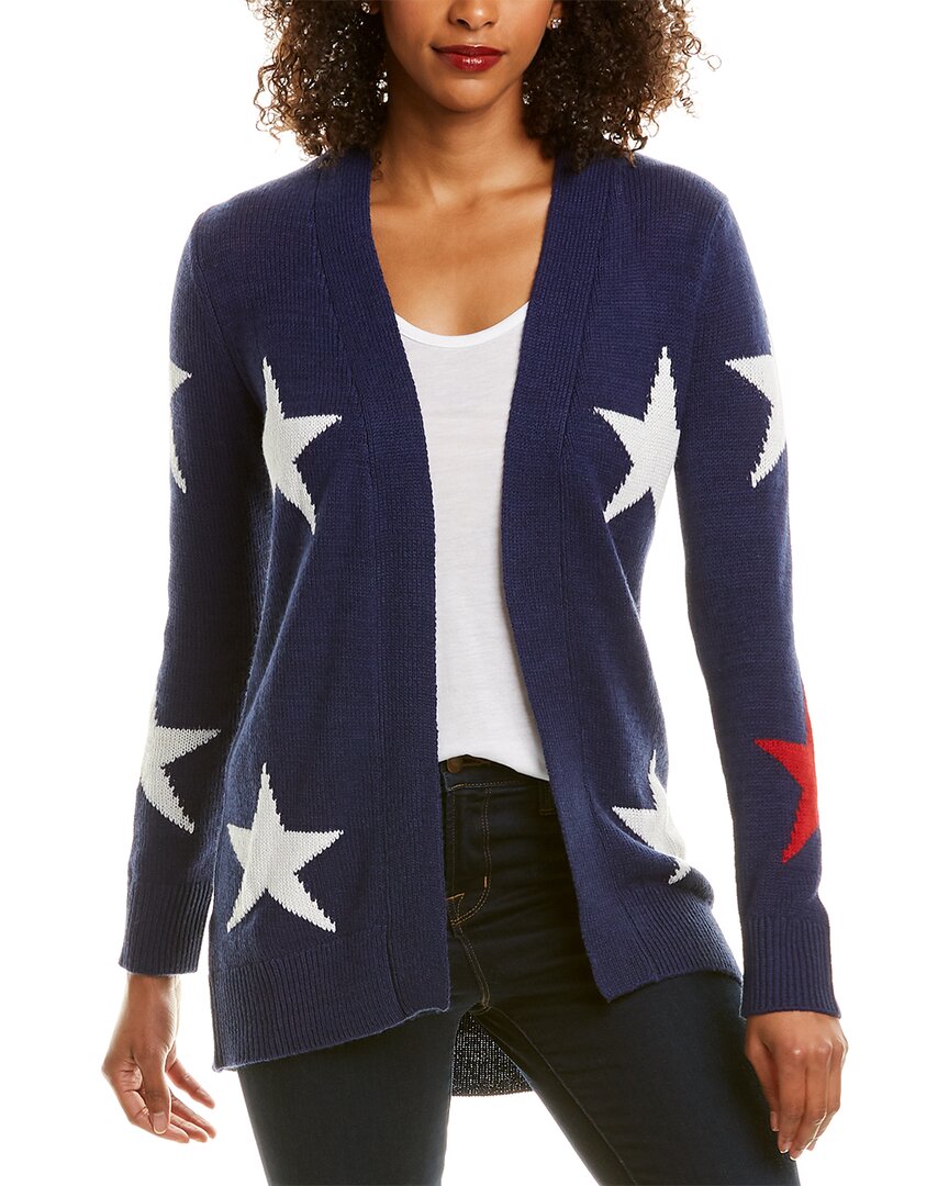 Image of Hannah Rose Intarsia Stars Cashmere-Blend Cardigan