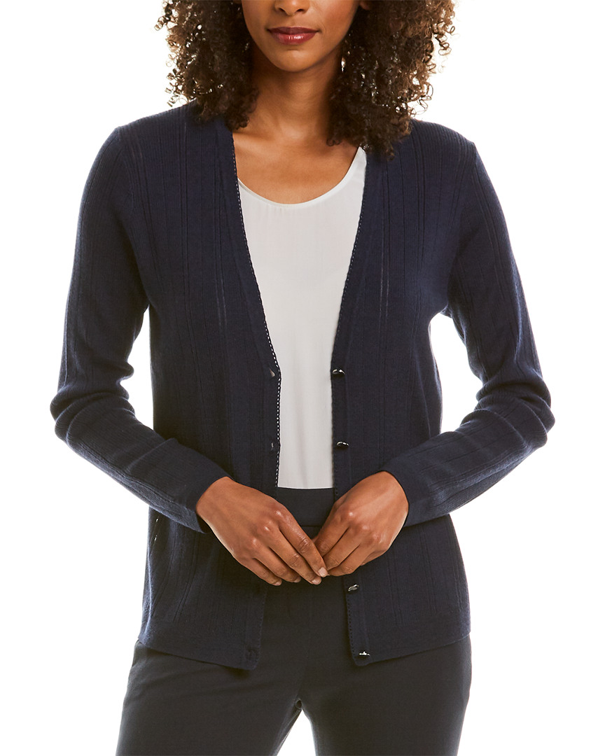 Image of St. John Wool & Silk-Blend Cardigan