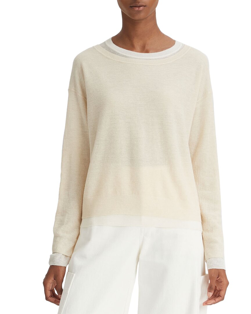 Shop Vince Double Layer Alpaca, Wool, & Silk-blend Sweater